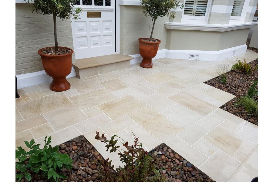 Patios tiles for style and durability by Greenstone Landscapes