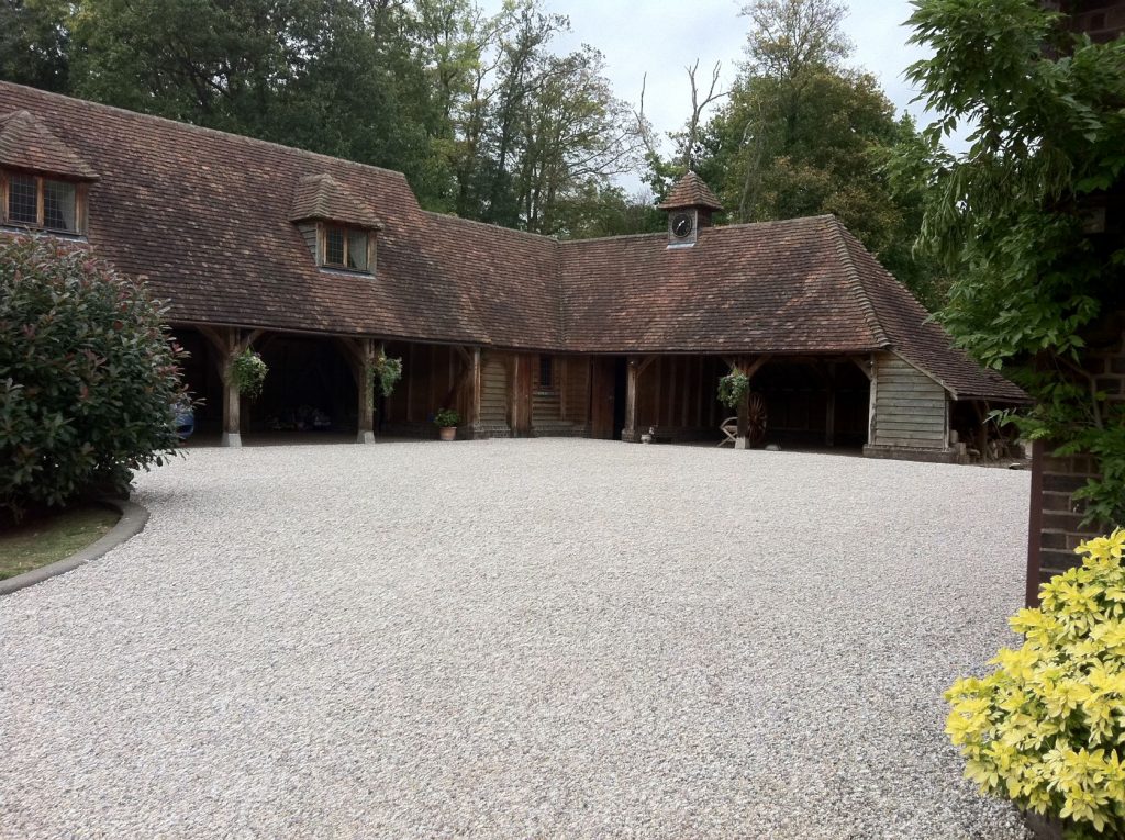Tar and Chippings driveway installed by Greenstone Landscapes