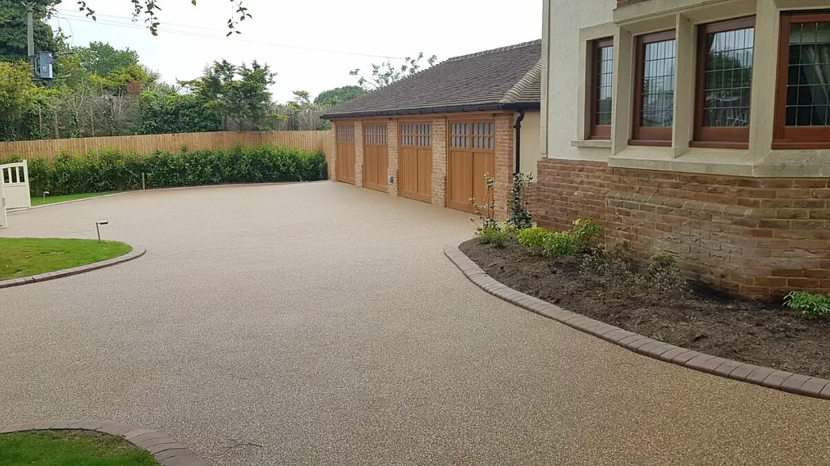 Resin driveway Stock, Essex after installation