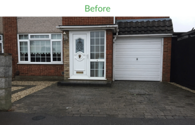 tired looking Sevenoaks driveway before resurfacing by Greenstone Landscapes