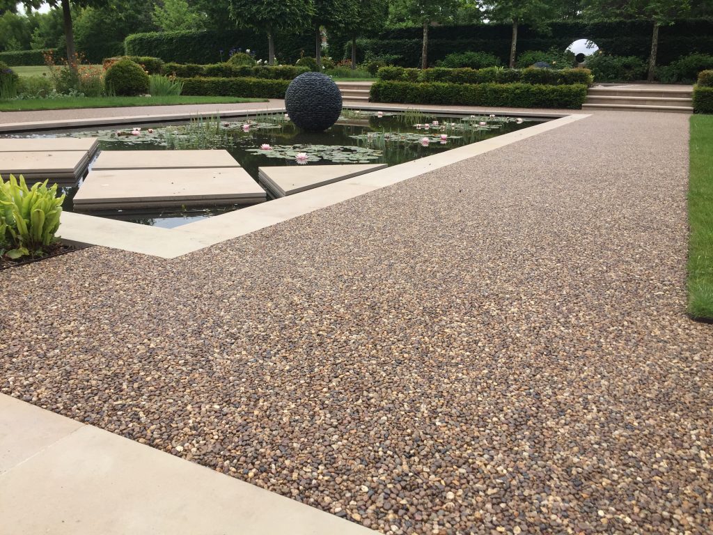 Resin pathways installation at Brentwood in Essex