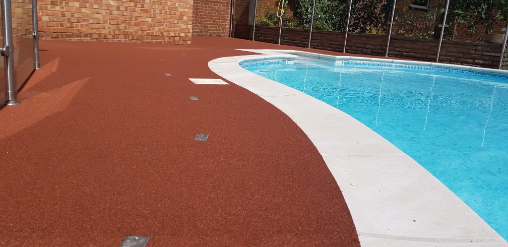 resin bound pool surround in Broadstairs, Kent