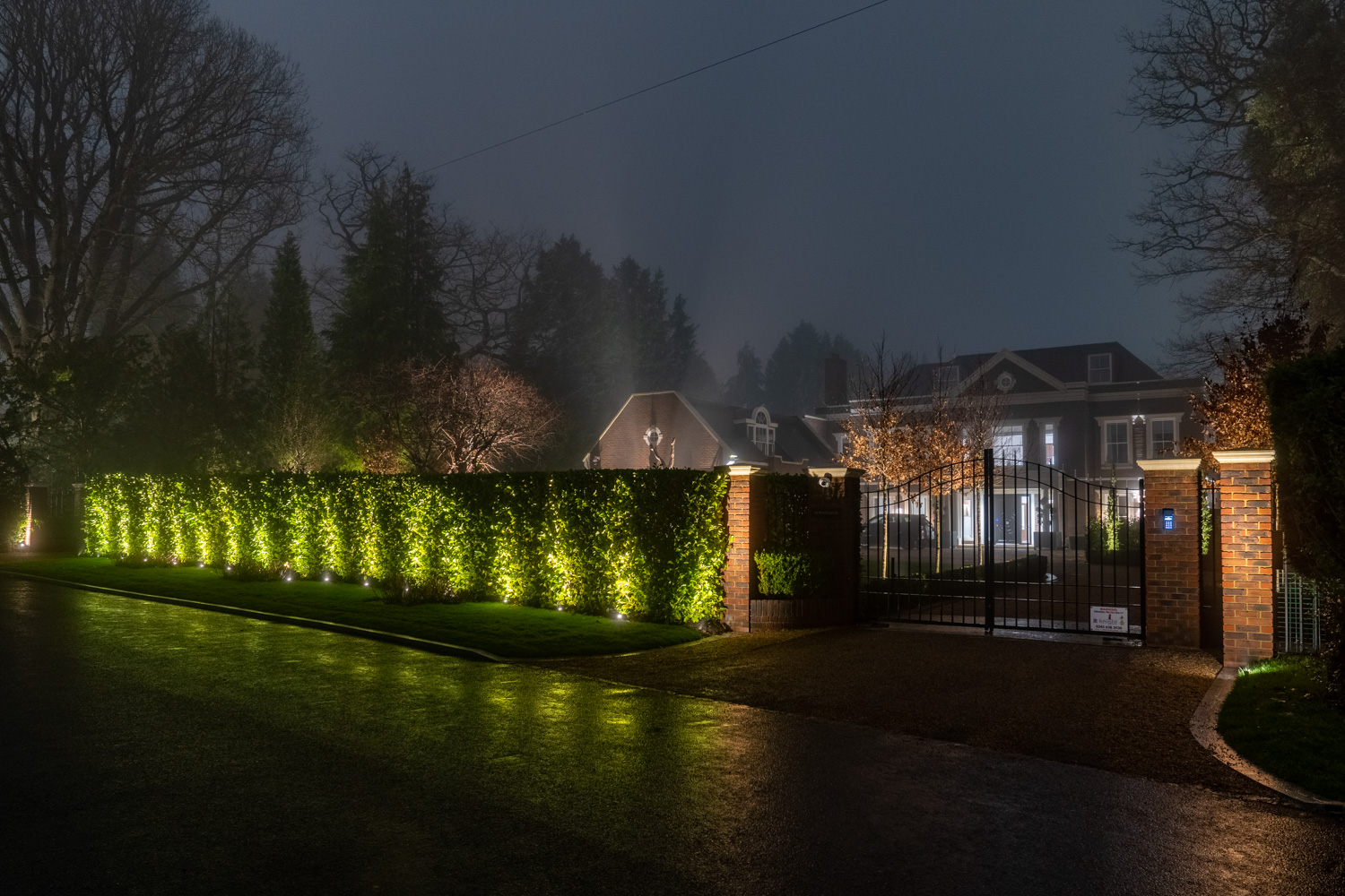 Screening with soft landscaping elements
