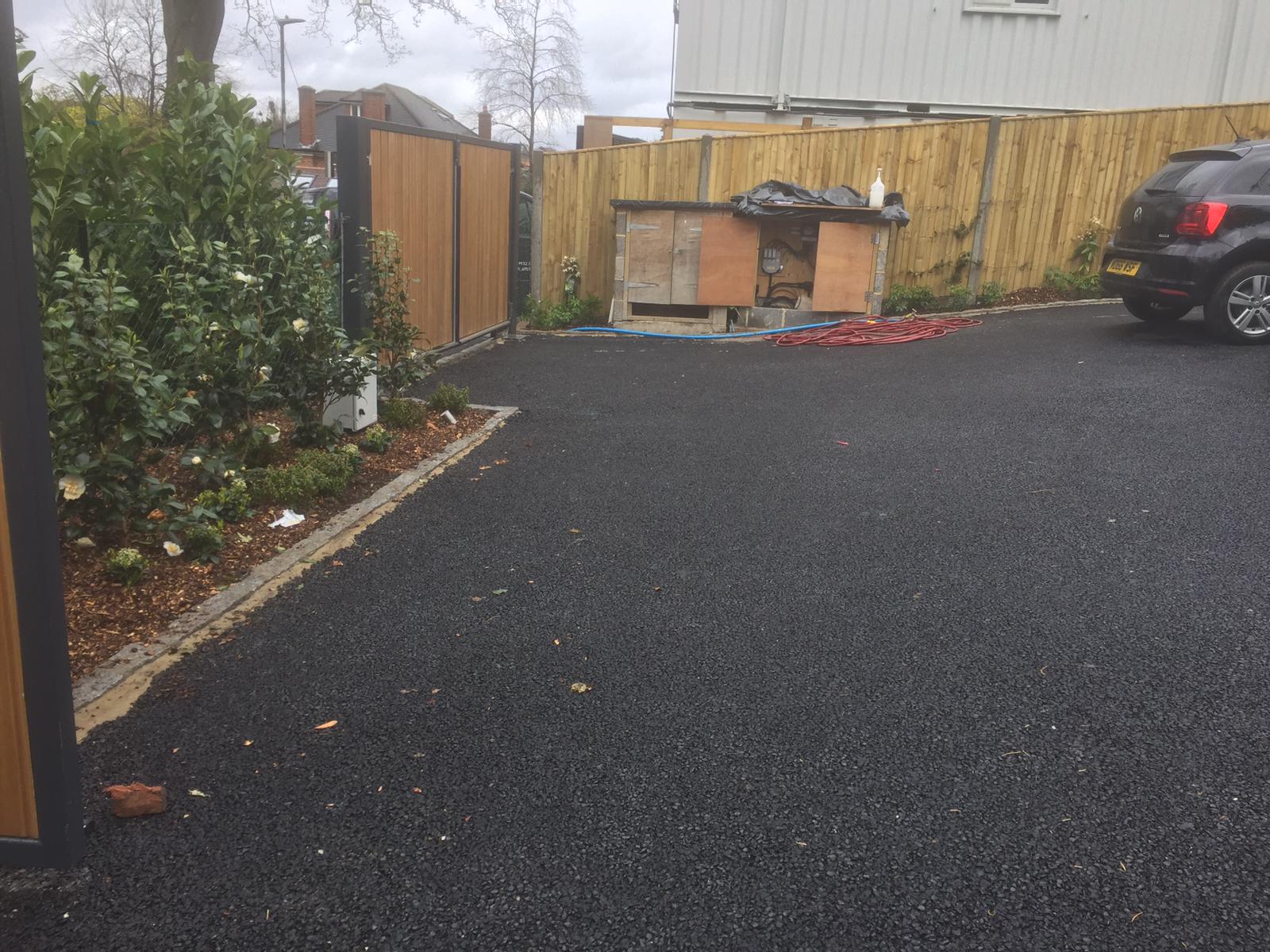 Before resin driveway installation Wimbledon property