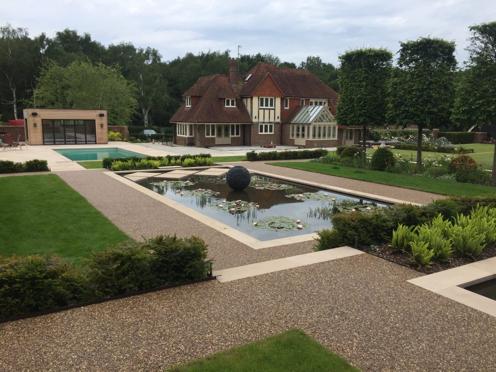 extensive resin bound paths in Brentwood Essex installed by Greenstone Landscapes