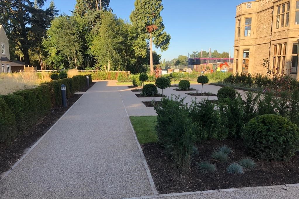 Resin pathways at Haseley manor