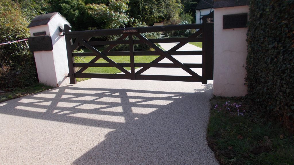 Resin drive installed by Greenstone Landscapes in Waltham Abbey
