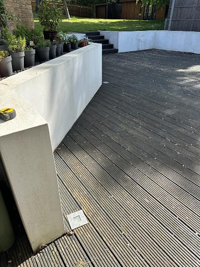Patio installation Loughton before