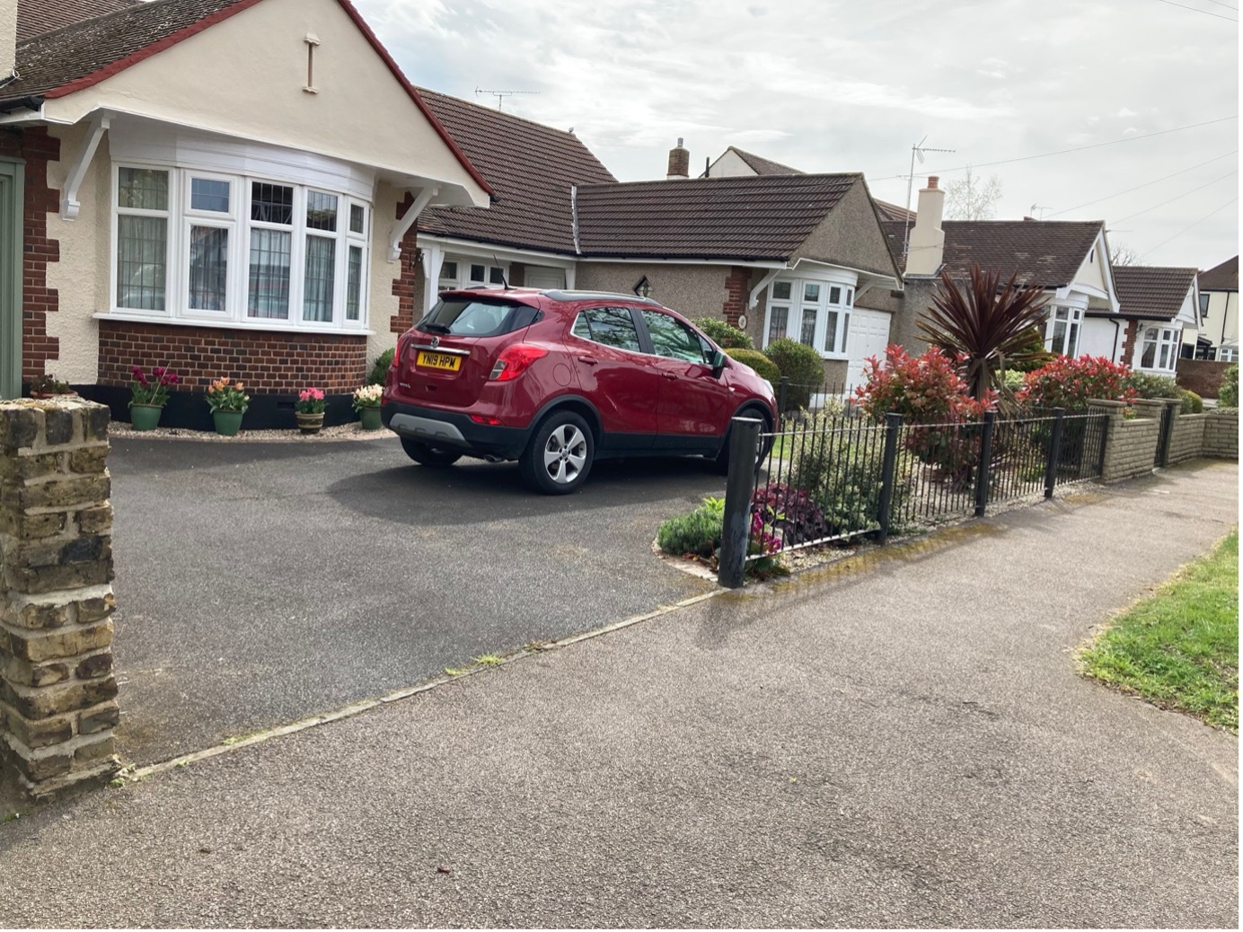Resin Driveway Upminster before