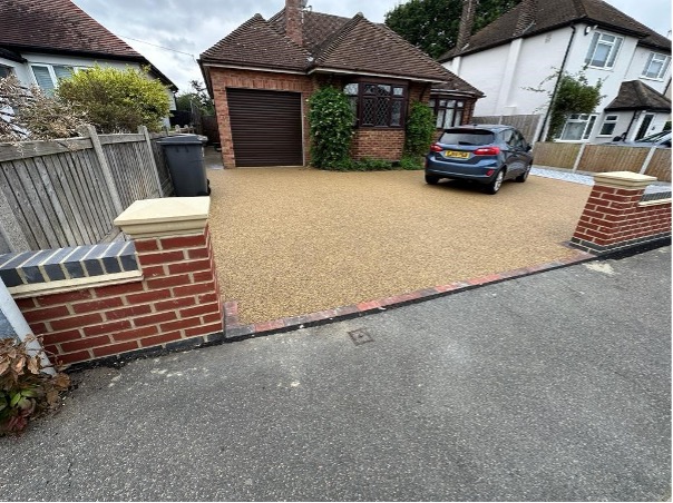 resin bound driveway Chelmsford after installation