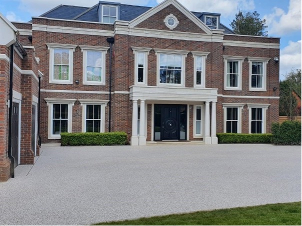 resin driveway installation in Surrey instated by Greenstone Landscapes