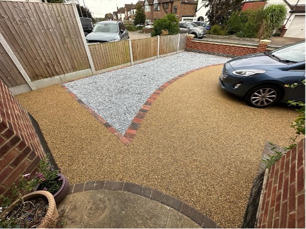 after completion of resin driveway