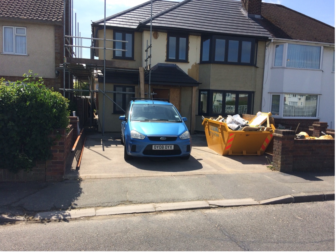 Resin driveway brentwood, before installation