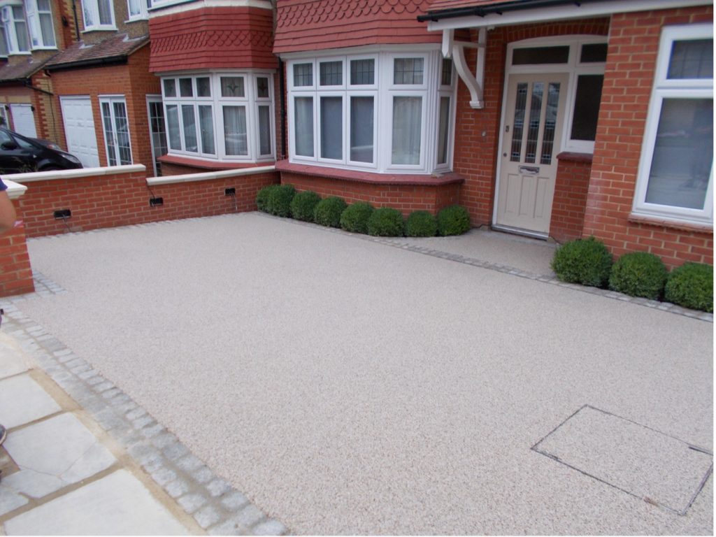 Scandinavian resin bound gravel installation in Hatfield, Hertfordshire