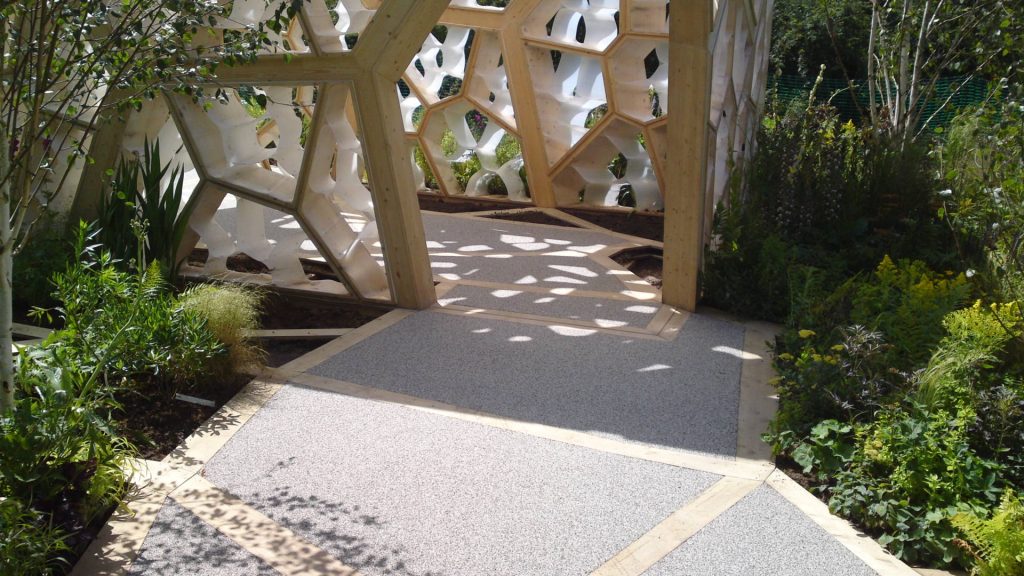 small resin pathway installation