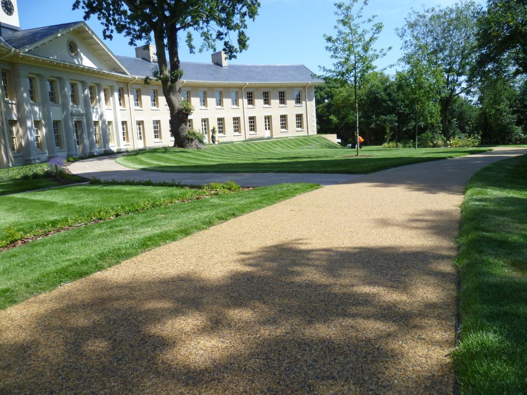 extensive resin driveway installation